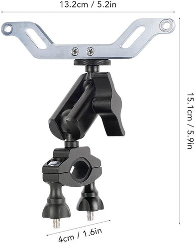 Yuecoom Drone Bike Bracket, Aluminum Alloy Adjustable Drone Bike Riding Stand with Screen Remote Control for DJI Mini 3 Pro in Saudi Arabia