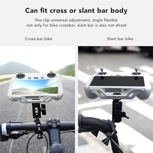Yuecoom Drone Bike Bracket, Aluminum Alloy Adjustable Drone Bike Riding Stand with Screen Remote Control for DJI Mini 3 Pro in Saudi Arabia