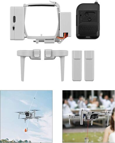 O'woda Mavic 2 Payload Drone Airdropper Clip Delivery Transport Device Wedding Drone Fishing Bait Search & Rescue Tool for DJI Mavic 2 Pro/Zoom (Not for Mavic Pro) in Saudi Arabia