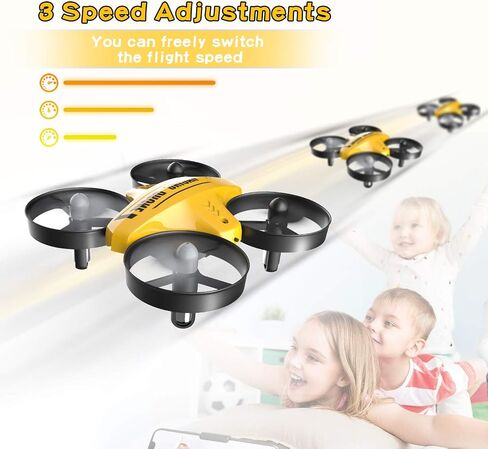 Mini Drone for Kids & Beginners, Indoor RC Nano Helicopter Quadcopter with Auto Hovering,3D Flips,Portable Hand Operated, Birthday＆ Children's Day Gift for Boys and Girls,Headless Mode & Remote Control,Blue.4-blade design-ATOYX in Saudi Arabia