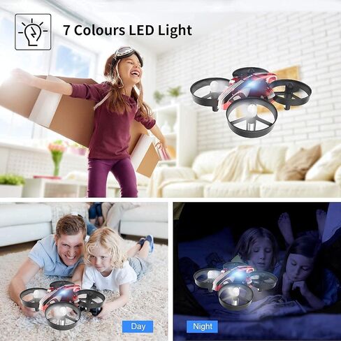 Mini Drone for Kids & Beginners, Indoor Portable Hand Operated/RC Nano Helicopter Quadcopter with Auto Hovering, Headless Mode & Remote Control, Children's Day Gift for Boys and Girls -Blue in Saudi Arabia