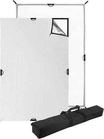 Westcott Scrim Jim Cine Kit (4' x 6') Heavy Duty Frame with 3/4 Stop Diffusion and Silver/White Bounce Reflector - Includes Carry Case in Saudi Arabia