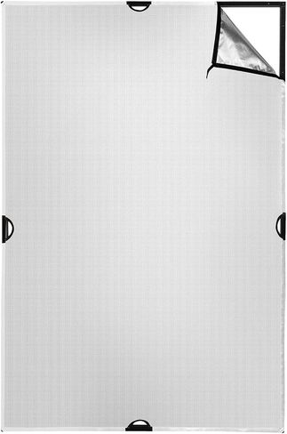 Westcott Scrim Jim Cine Kit (4' x 6') Heavy Duty Frame with 3/4 Stop Diffusion and Silver/White Bounce Reflector - Includes Carry Case in Saudi Arabia