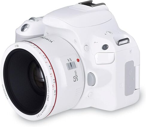 YONGNUO YN50mm F1.8 II,Full Frame Auto Focus Lens for Canon EOS EF Mount Digital SLR Cameras,White in Saudi Arabia