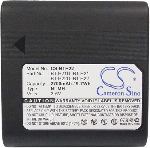 High Capacity Cameron Sino Ni-MH 3.60V 2700mAh / 9.72Wh Replacement Battery for Sharp BT-H21,BT-H21U,BT-H22,BT-H22U,VL-SE20U,VL-SE50U,VL-AH131S,VL-AH160U in Kuwait