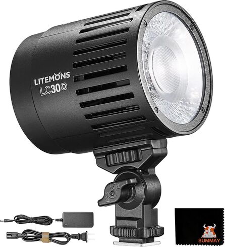 Godox LC30D Desktop LED Video Light Constant Light Soft Light Two-Color Temperature Fill Light Suitable for Shooting Jewelry, Live Shooting, Two-Color Temperature Lighting in Saudi Arabia