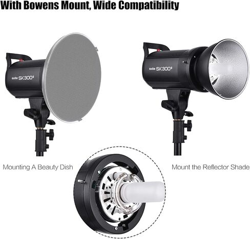Godox 2 x SK400II 800Ws Strobe Flash Light Monolight Kit for Studio Photography, Includes Light Stand, Softbox, Reflector, Barnd Door Kit, Umbrella, Carrying Case in Saudi Arabia