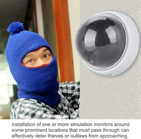 Dummy Surveillance Camera Fake Security Camera with Simulated IR Flashing Red Lights in Saudi Arabia