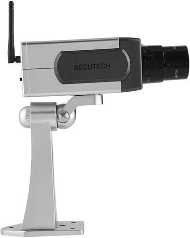 Fake Security Camera, Waterproof Bullet Dummy Fake Surveillance Camera Auto Movement Dummy Camera for Indoor and Outdoor for Dummy Electric Camera in Saudi Arabia