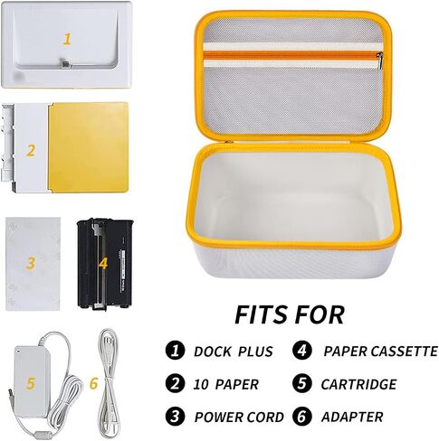 Case for Kodak Dock ERA Plus 4PASS 4x6 Instant Photo Printer, Bluetooth Photo Printing Holder for Adapter, Cartridge, Paper, Power Cord for Photographers & Travelers (Box Only) in Saudi Arabia