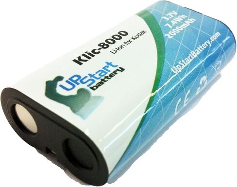 Replacement for Kodak Easyshare Z812 is Zoom Battery and Charger with Car Plug and EU Adapter - Compatible with Kodak KLIC-8000 Digital Camera Batteries and Chargers (2000mAh 3.7V Lithium-Ion) in Saudi Arabia