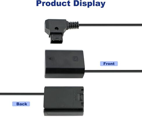Alvin's Cables NP-FZ100 Dummy-Battery to Dtap Power Cable for Sony A7III A7R A9 ILCE-9 FX3 Digital Camera in Kuwait