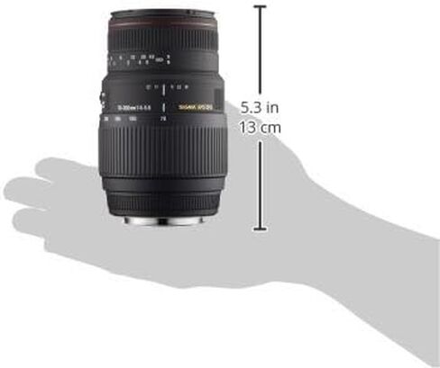 Sigma 70-300mm f/4-5.6 DG APO Macro Motorized Telephoto Zoom Lens for Nikon SLR Cameras in Saudi Arabia