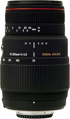 Sigma 70-300mm f/4-5.6 DG APO Macro Motorized Telephoto Zoom Lens for Nikon SLR Cameras in Saudi Arabia