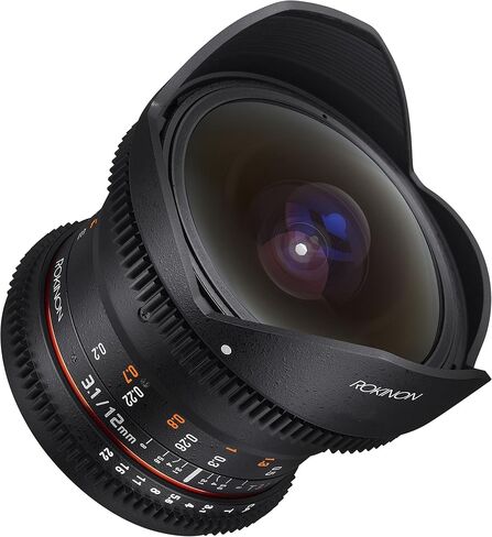 عدسات روكين كاين DS 12 ملم T3.1 عريضة للغاية Cine Fisheye - متوافقة مع الإطار الكامل in Saudi Arabia