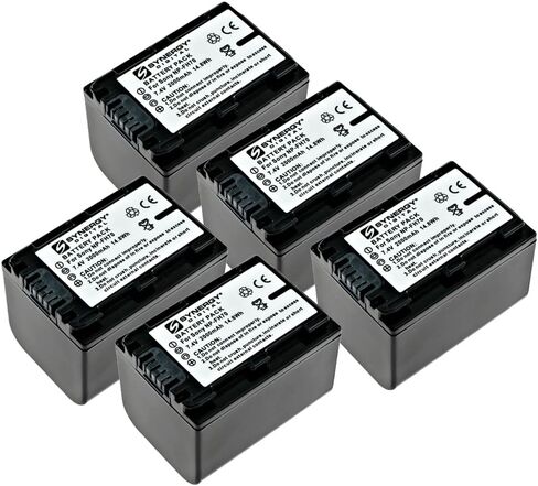 Synergy Digital Camcorder Batteries, Compatible with Dantona CAM-FP70 Camcorder Batteries (li-ion, 7.4V, 1800 mAh), Set of 4 in Saudi Arabia