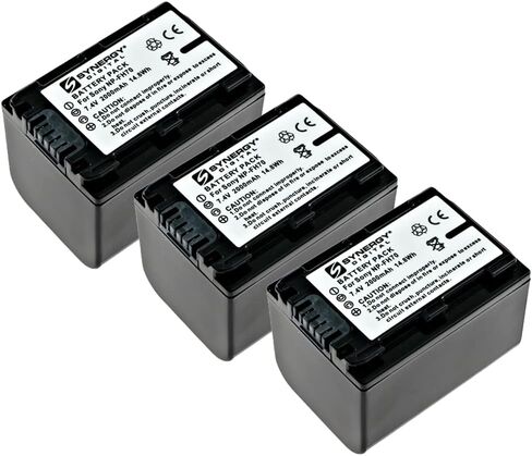 Synergy Digital Camcorder Batteries, Compatible with Dantona CAM-FP70 Camcorder Batteries (li-ion, 7.4V, 1800 mAh), Set of 4 in Saudi Arabia
