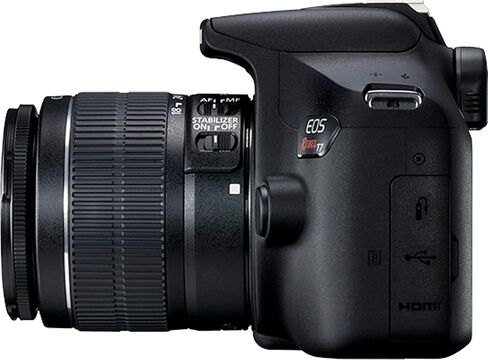 Camera Bundle for Canon EOS Rebel T7 with EF-S 18-55 mm f/3.5-5.6 is II + Accessories Bundle (64GB, 50in Tripod, Extra Battery, and More) in Saudi Arabia