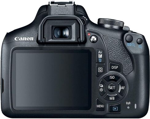 Camera Bundle for Canon EOS Rebel T7 with EF-S 18-55 mm f/3.5-5.6 is II + Accessories Bundle (64GB, 50in Tripod, Extra Battery, and More) in Saudi Arabia