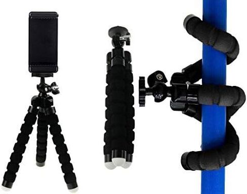 Acuvar Flexible Tripod for Action Cameras, Mini Camera Stand with GoPro Adapter, Compatible with All GoPro Hero Series, Portable Travel Tripod Mount in Saudi Arabia