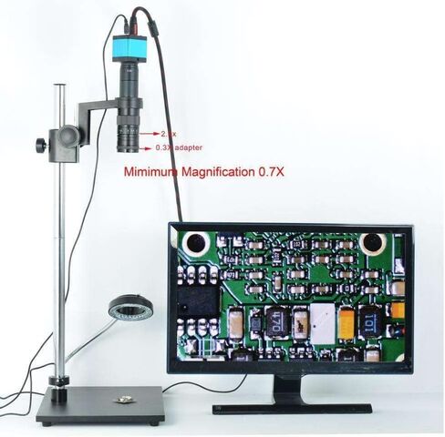 Lab Microscope Accessories 0.3X Stereo Microscope Auxiliary Barlow Attachment Objective Lens for 180X 300X Trinocular Optical Lens in Saudi Arabia