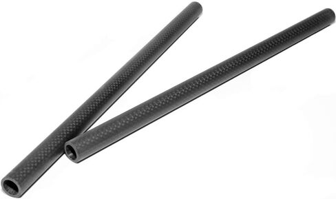 NICEYRIG 15mm Rod 16'' for 15mm Heavier Shoulder Mount Rig,Follow Focus-555 | Carbon Fiber Lightweight Camera Rod Rails, Max. Payload 222lb in Saudi Arabia