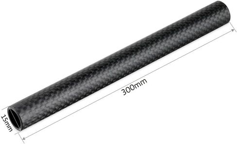 NICEYRIG 15mm Rod 16'' for 15mm Heavier Shoulder Mount Rig,Follow Focus-555 | Carbon Fiber Lightweight Camera Rod Rails, Max. Payload 222lb in Saudi Arabia