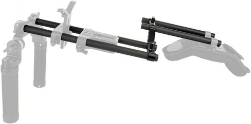NICEYRIG 15mm Rod 16'' for 15mm Heavier Shoulder Mount Rig,Follow Focus-555 | Carbon Fiber Lightweight Camera Rod Rails, Max. Payload 222lb in Saudi Arabia
