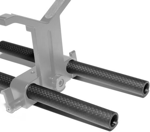 NICEYRIG 15mm Rod 16'' for 15mm Heavier Shoulder Mount Rig,Follow Focus-555 | Carbon Fiber Lightweight Camera Rod Rails, Max. Payload 222lb in Saudi Arabia