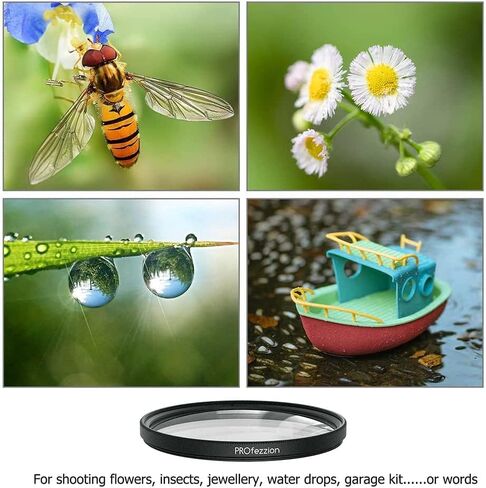 PROfezzion 40.5mm Star Filter Kit 3 Pieces (4/6/8 Points) Adjustable Cross Screen Starburst Filter for Sony ZV-E10 ZV-1F A6000 A6100 A6300 A6400 A7C A7CII ZV-E1 w/E PZ 16-50mm or FE 28-60mm Kit Lens in Saudi Arabia