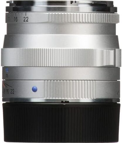 عدسة كاميرا ZEISS Ikon Planar T* ZM 2/50 القياسية لكاميرات Leica M-Mount Rangefinder، فضي in Kuwait