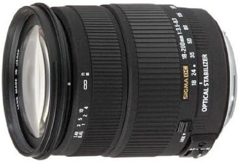 Sigma 18-200mm f/3.5-6.3 DC Auto Focus OS (Optical Stabilizer) Zoom Lens for Canon Digital SLR Cameras in Saudi Arabia