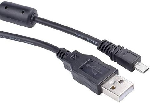AMGUR Camera Data Cable Replacement UC-E6 USB Cable for Nikon Coolpix Digital SLR DSLR D3300 D750 D7200 Coolpix L340 L32 A10 P520 Nikon S4000 Nikon S3300 Camera (8 pin) in Kuwait