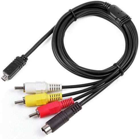 AV A/V Audio Video TV Cable/Cord/Lead for Sony Handycam DCR-SX63/v/e/l SX63/e/r Camcorder in Saudi Arabia
