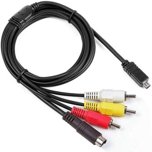 AV A/V Audio Video TV Cable/Cord/Lead for Sony Handycam DCR-SX63/v/e/l SX63/e/r Camcorder in Saudi Arabia