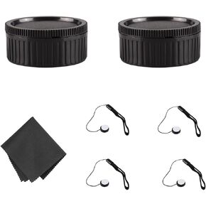 Body Cap and Camera Rear Len Cover Set Compatible with N-Mount 1 N1 Lenses and 1 Mirror Less Cameras J1 J2 J3 J4 V1 V2 V3 S1 S2 AW1