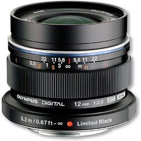 OM SYSTEM Olympus M.Zuiko Digital ED 12mm F2.0 Black for Micro Four Thirds System Camera, Compact Wide Angle Lens for Starry Sky and Landscape in Saudi Arabia