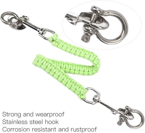 Alomejor Diving Camera Handle Rope Bracket Handle Rope Noctilucence Strong Rustproof Anticorrosion Underwater Camera Carry Lanyard in Kuwait