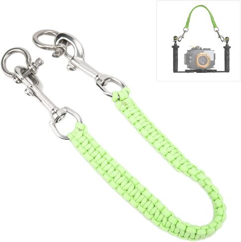 Alomejor Diving Camera Handle Rope Bracket Handle Rope Noctilucence Strong Rustproof Anticorrosion Underwater Camera Carry Lanyard in Kuwait