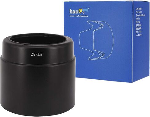 Haoge Bayonet Lens Hood Compatible with Canon EF 100mm f/2.8 Macro and Canon EF 100mm f2.8 Macro USM Lens Replaces Canon ET-67 in Saudi Arabia