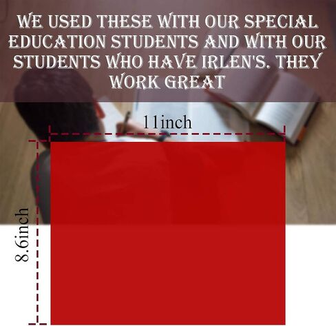10 Pieces Christmas Gel Filter - Transparent Color Red Correction Lighting Gel Filter 8.5 x 11-Inches Red Gel Light Filter Plastic Film Sheets in Saudi Arabia