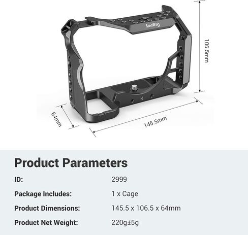 SMALLRIG Camera Cage Only for Sony Alpha 7S III / A7S III / A7SIII / A7S3-2999 in Saudi Arabia