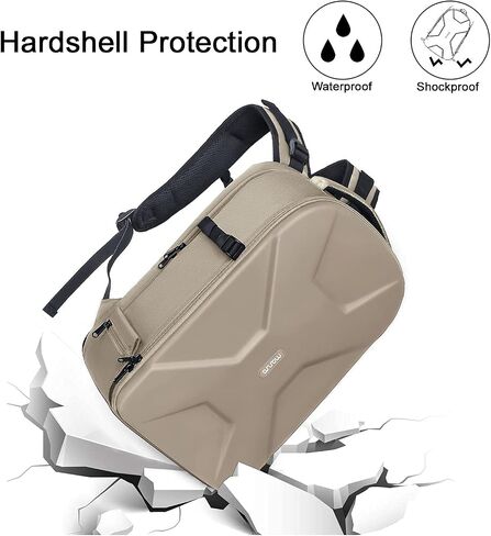 MOSISO Camera Backpack, DSLR/SLR/Mirrorless Photography Camera Bag | 15-16 inch Waterproof Hardshell Case with Tripod Holder&Laptop Compartment Compatible with Canon/Nikon/Sony, Rose Red in Saudi Arabia