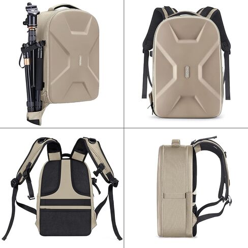 MOSISO Camera Backpack, DSLR/SLR/Mirrorless Photography Camera Bag | 15-16 inch Waterproof Hardshell Case with Tripod Holder&Laptop Compartment Compatible with Canon/Nikon/Sony, Rose Red in Saudi Arabia