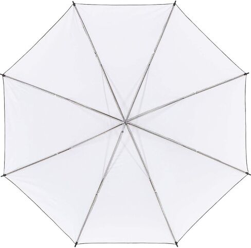 40" White Umbrella with Black Back - Made with Optical White Viscoelastic Polymer Fabric Material in Saudi Arabia