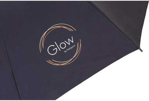 40" White Umbrella with Black Back - Made with Optical White Viscoelastic Polymer Fabric Material in Saudi Arabia