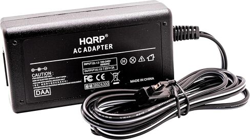 HQRP AC Power Adapter Compatible with Sony Alpha DSLR-A100 / DSLRA100 / DSLR-A100K / DSLRA100K / DSLR-A100H / a100 / a100K / a100H Digital Camera + Euro Plug Adapter in Saudi Arabia