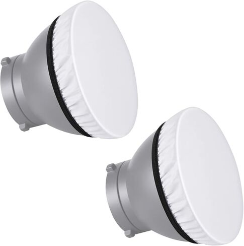 مجموعة من 12 جورب أبيض ناعم من Newks مقاس 7 بوصات/180 مم، يخفف من إخراج الضوء، مثالي لعاكس ستروب الاستوديو، والصور الفوتوغرافية، وتصوير المنتجات وتصوير الفيديو in Kuwait