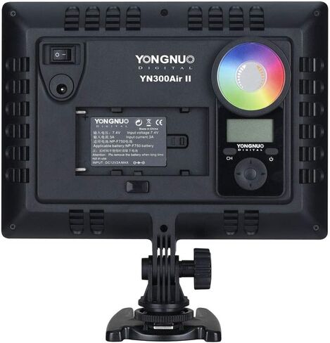 YONGNUO YN300 Air II YN300Air II LED Video Light Panel RGB Full Range Photography Bi-Color 3200K-5600K for Canon Nikon Pentax Olympus Samsung in Saudi Arabia