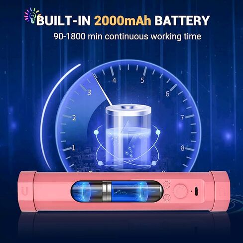 LUXCEO Handheld Light Wand, Multicolor RGB LED Video Light for Photography, 2000mAh Rechargeable Mini Light Stick for Video Shooting Professional Tube Lights with Magnetic for YouTube, TikTok(Black) in Kuwait
